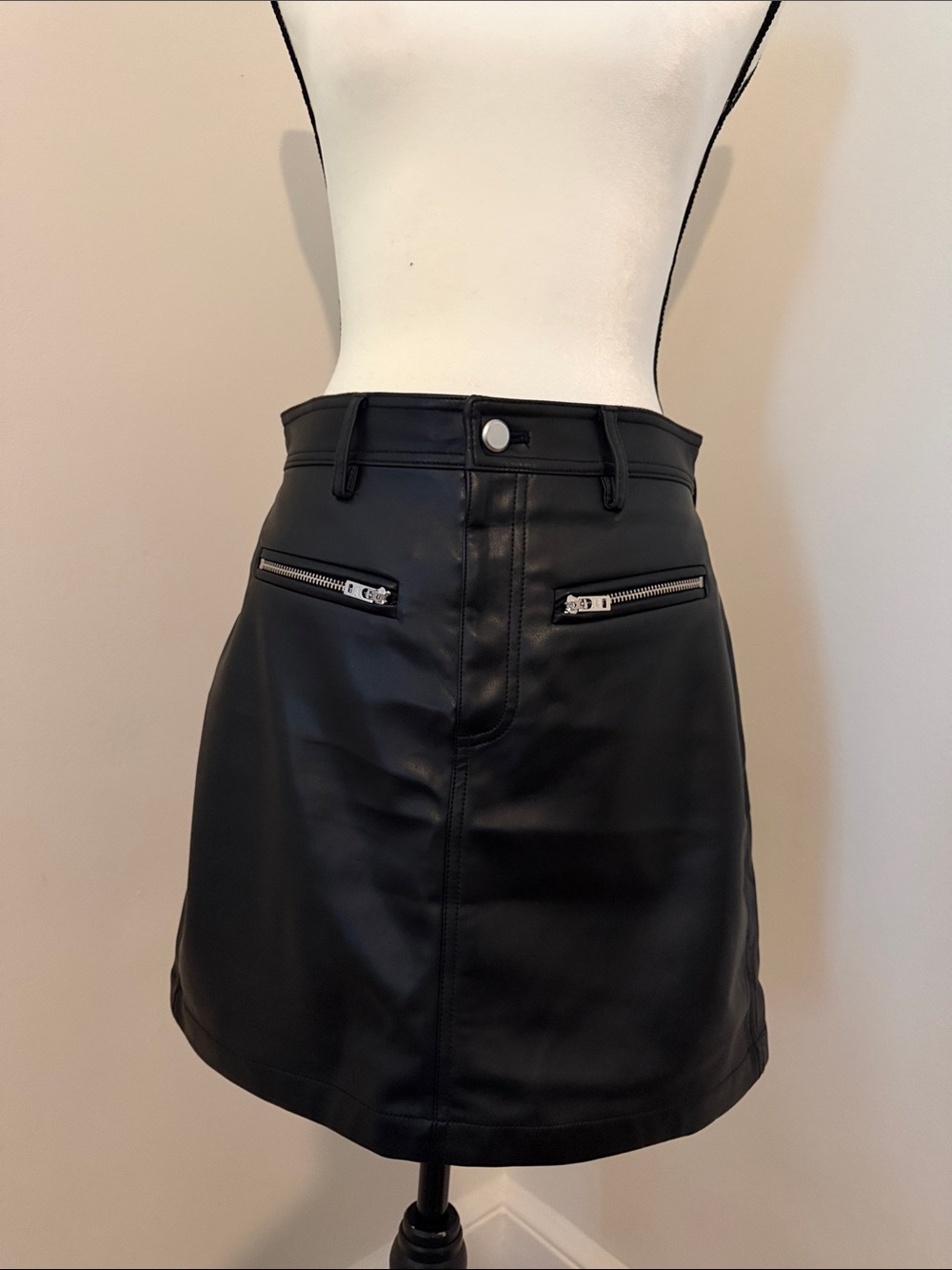 Loft Faux Leather Skirt Size 2 - NWT